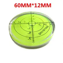 

60*12mm Horizontal Bubble Level High Precision Environmental Bulls Eye Spirit Level Round Bubble Mini Circular Measuring Kit