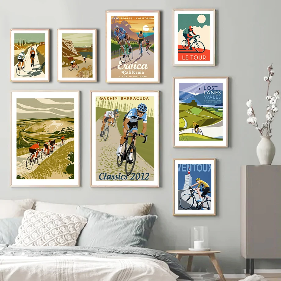 Outdoor Sports Cycling Bike Race Wall Art Canvas Painting Nordic Vintage Posters And Prints Wall Pictures For Living Room Decor
Outdoor Sports Cycling Bike Race Wall Art Canvas Painting Nordic Vintage Posters And Prints Wall Pictures For Living Room Decor