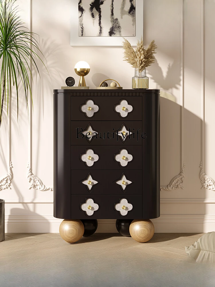French Vintage Style Chest of Drawers Simple Storage Cabinet Living Room Solid Wood Design Storage Chest of Drawer
French Vintage Style Chest of Drawers Simple Storage Cabinet Living Room Solid Wood Design Storage Chest of Drawer