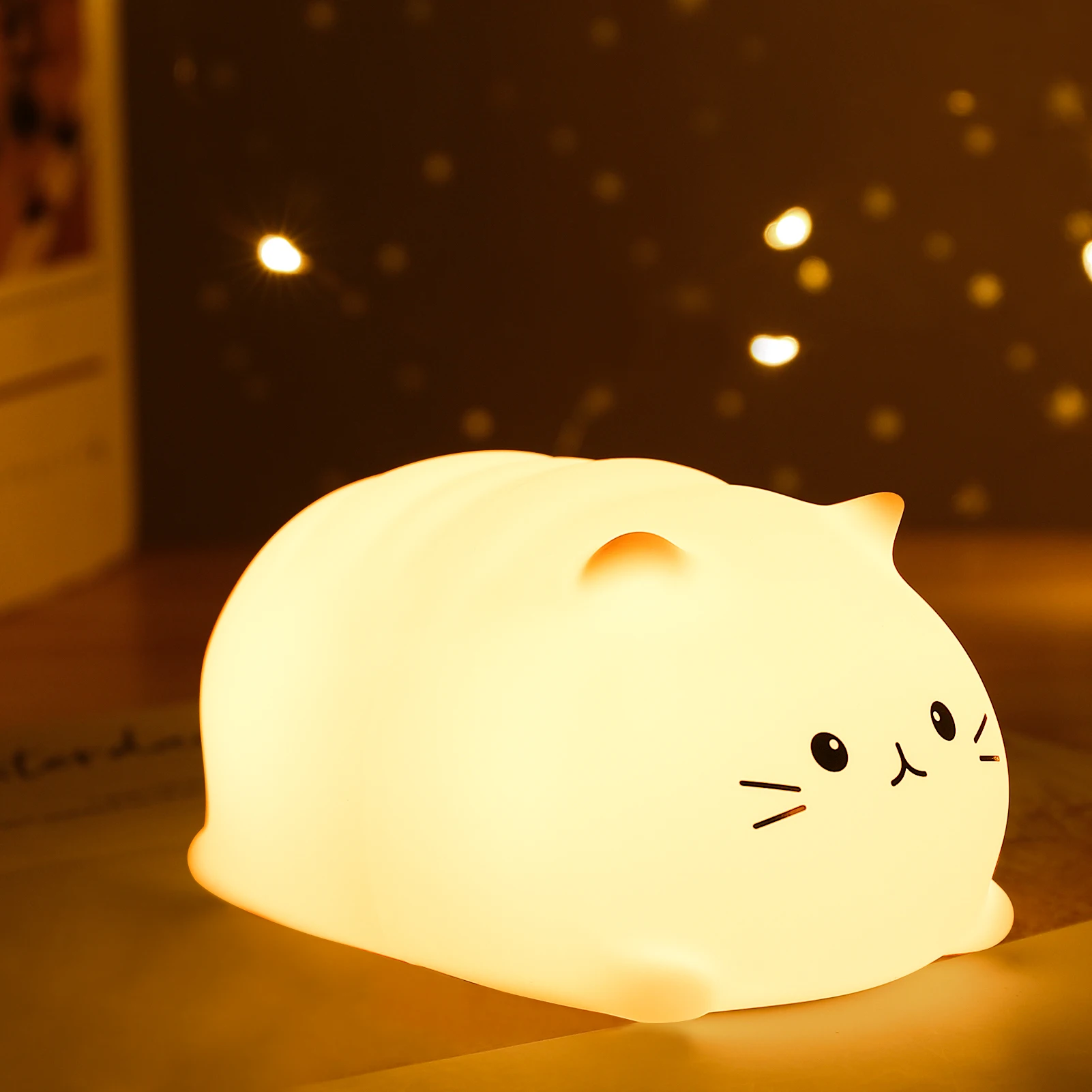 Night Light for Children Lampara Lamp Usb Charging Color Change Dimmable 3 Hours Timing Nightlights Bedroom Decoration Cute Cat
Night Light for Children Lampara Lamp Usb Charging Color Change Dimmable 3 Hours Timing Nightlights Bedroom Decoration Cute Cat