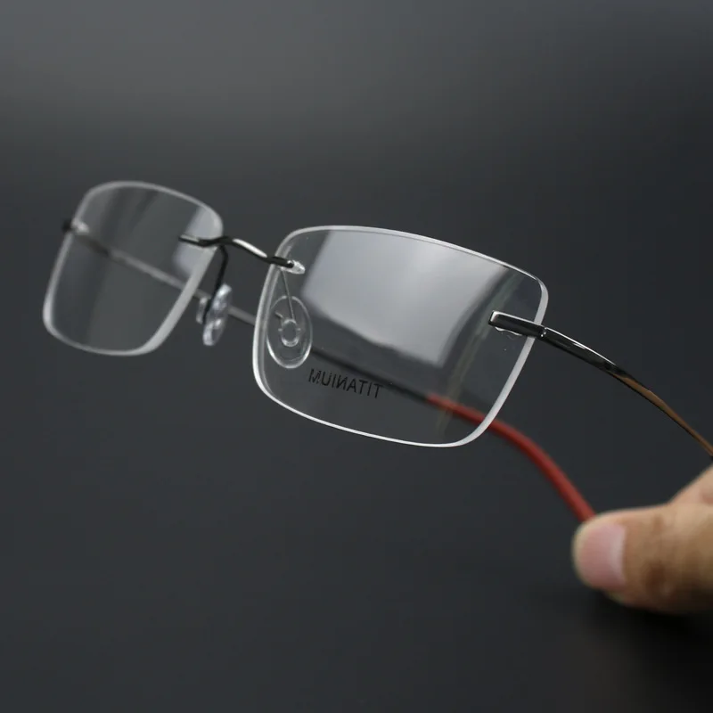 New pure titanium rimless glasses frame men's business elastic temples myopia glasses frame simple
New pure titanium rimless glasses frame men's business elastic temples myopia glasses frame simple