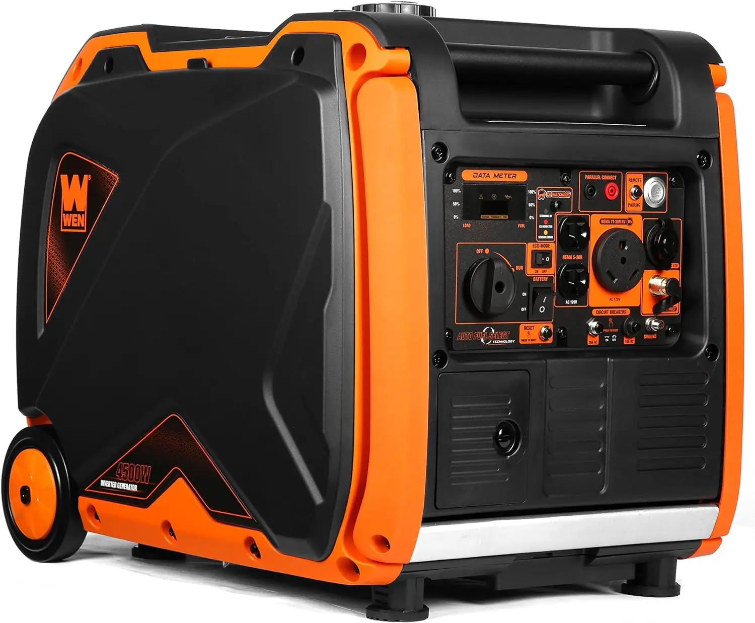 WEN DF452iX Super Quiet 4500-Watt Remote Electric Start Dual Fuel RV-Ready Portable Inverter Generator with Fuel Shut-Off
WEN DF452iX Super Quiet 4500-Watt Remote Electric Start Dual Fuel RV-Ready Portable Inverter Generator with Fuel Shut-Off