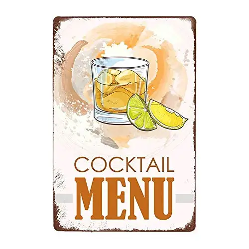 Various Cocktail Menu Retro Metal Tin Signs 8x12 Inch Kitchen Restaurant Poster Pub Bar Club Wall Decor Vintage Tin Sign qqwe-16
Various Cocktail Menu Retro Metal Tin Signs 8x12 Inch Kitchen Restaurant Poster Pub Bar Club Wall Decor Vintage Tin Sign qqwe-16