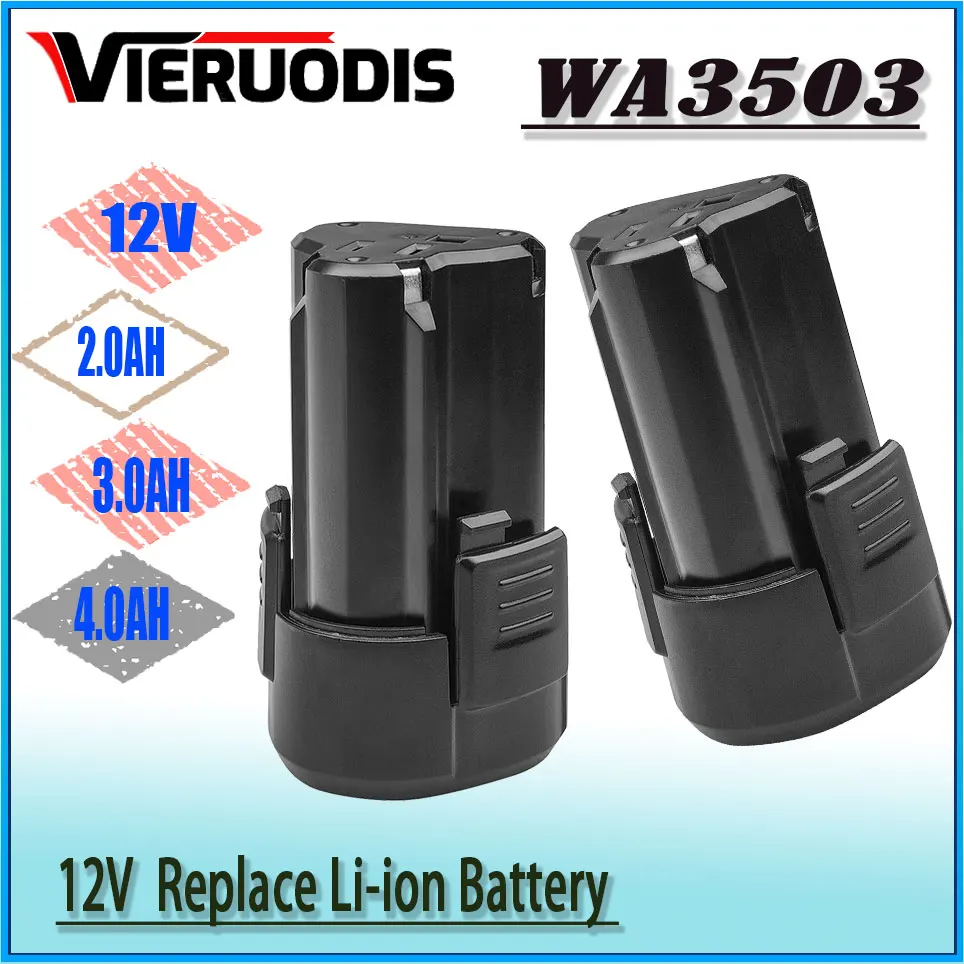 For Worx 12V battery 3.0AH 4.0AH lithium battery pack WA3506 WU130 WU131 WU132 electric drill screwdriver original replacement
For Worx 12V battery 3.0AH 4.0AH lithium battery pack WA3506 WU130 WU131 WU132 electric drill screwdriver original replacement