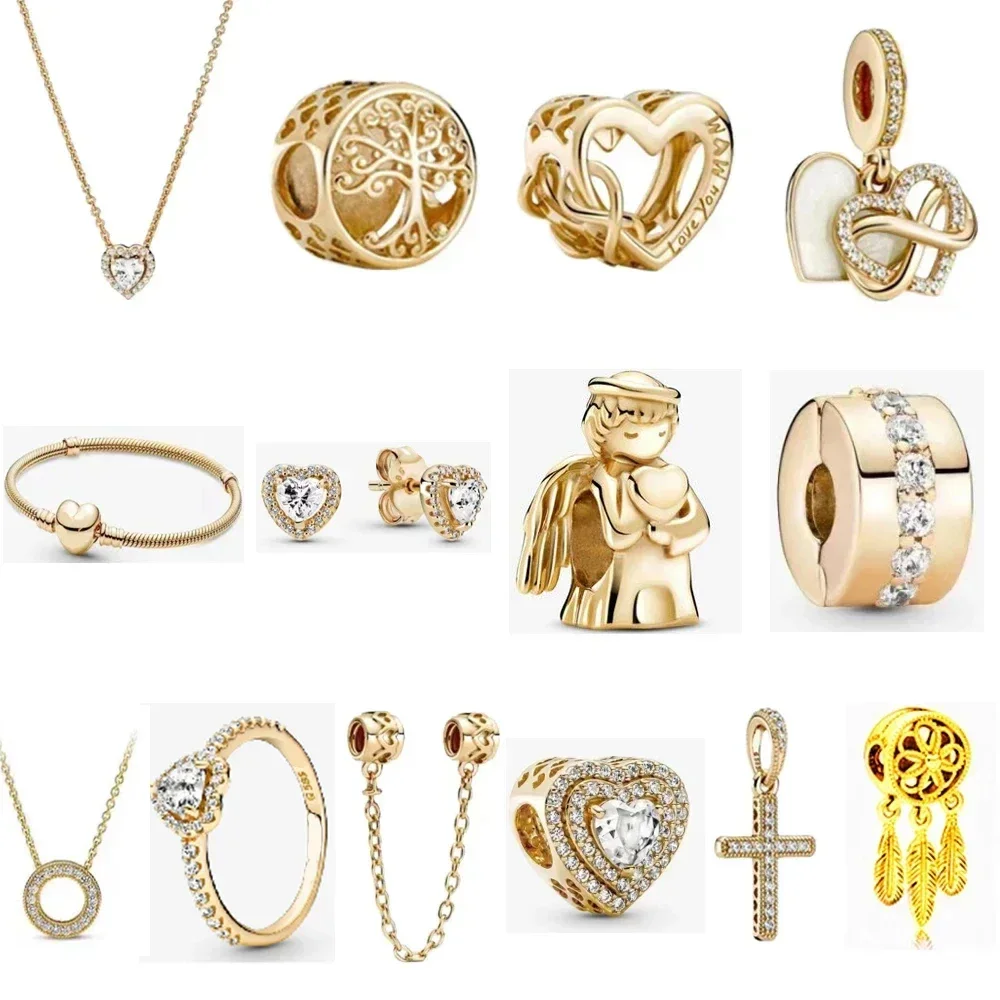 NEW 2021 100% 925 Sterling Silver Limited Edition Mother's Day Golden Charm Pendant Fit DIY Original Bracelet Jewelry Fashion
NEW 2021 100% 925 Sterling Silver Limited Edition Mother's Day Golden Charm Pendant Fit DIY Original Bracelet Jewelry Fashion