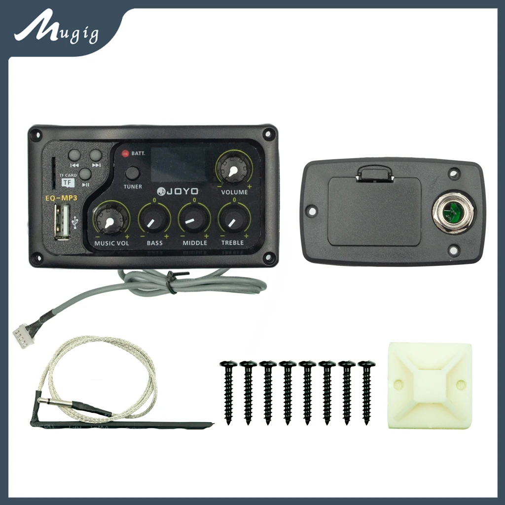 Mugig JOYO EQ - MP3 LCD Digital 3 Band Equalizer Pickup Preamp EQ W/ Tuning Function Guitar Parts Accessories New
Mugig JOYO EQ - MP3 LCD Digital 3 Band Equalizer Pickup Preamp EQ W/ Tuning Function Guitar Parts Accessories New