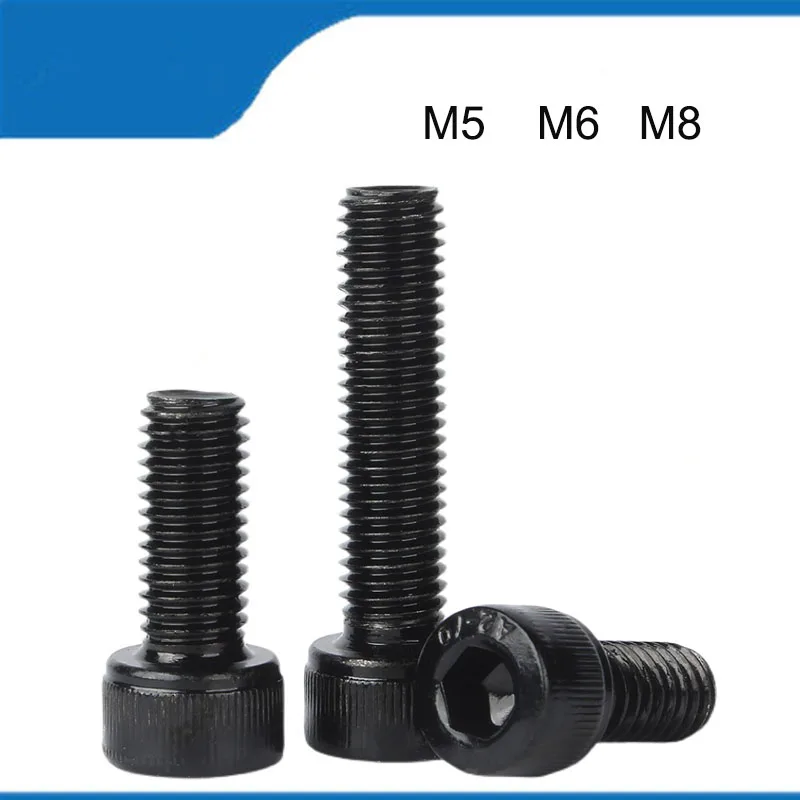 Hot Sell High Quality Black 20/50PCS M5 M6 M8 304 Stainless Steel Hexagon Hex Socket Head Cap Allen Screw Bolt Thread
Hot Sell High Quality Black 20/50PCS M5 M6 M8 304 Stainless Steel Hexagon Hex Socket Head Cap Allen Screw Bolt Thread
