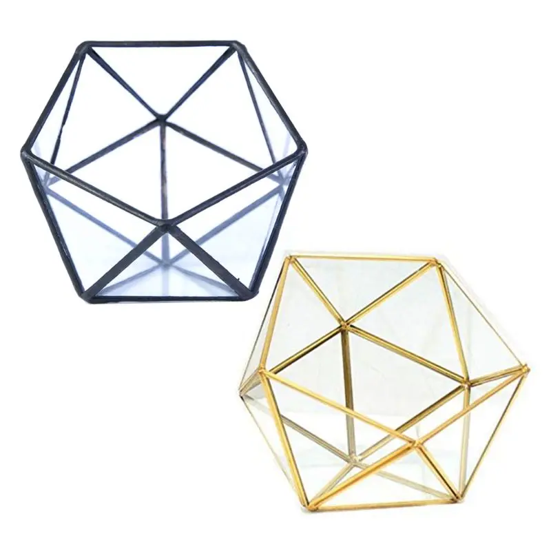 Modern Artistic Clear Glass Jewelry Box Geometric Pentagon Shape Succulent Moss Fern Plant Terrarium Home Ornament
Modern Artistic Clear Glass Jewelry Box Geometric Pentagon Shape Succulent Moss Fern Plant Terrarium Home Ornament