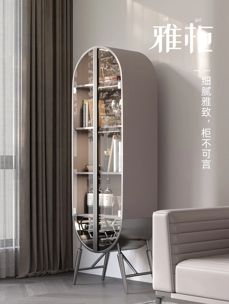 Light luxury corner cabinet display cabinet against the wall large apartment living room side cabinet high-end custom multi-func
Light luxury corner cabinet display cabinet against the wall large apartment living room side cabinet high-end custom multi-func