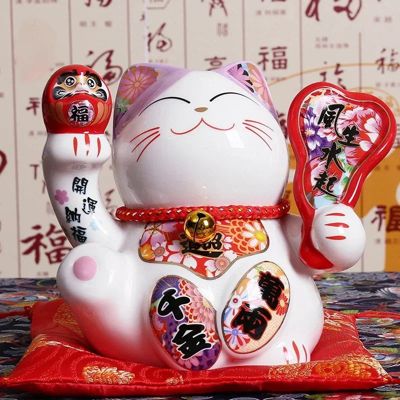 5 inch Japanese Ceramic Maneki Neko Statue Porcelain Lucky Cat Money Box Fortune Cat Feng Shui Home Table Decoration Gifts
5 inch Japanese Ceramic Maneki Neko Statue Porcelain Lucky Cat Money Box Fortune Cat Feng Shui Home Table Decoration Gifts