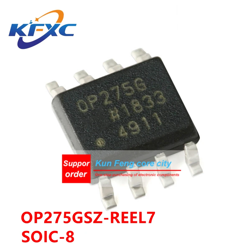 OP275GSZ SOIC-8 Original and genuine OP275GSZ-REEL7 Bipolar /JFET audio operational amplifier chip
OP275GSZ SOIC-8 Original and genuine OP275GSZ-REEL7 Bipolar /JFET audio operational amplifier chip