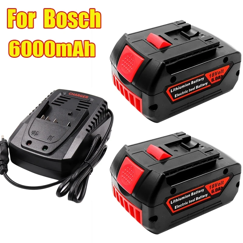 Original 18V 6000mAh Rechargeable For Bosch 18V 6.0Ah Battery Backup Portable Replacement BAT609 Indicator light+3A Charger
Original 18V 6000mAh Rechargeable For Bosch 18V 6.0Ah Battery Backup Portable Replacement BAT609 Indicator light+3A Charger
