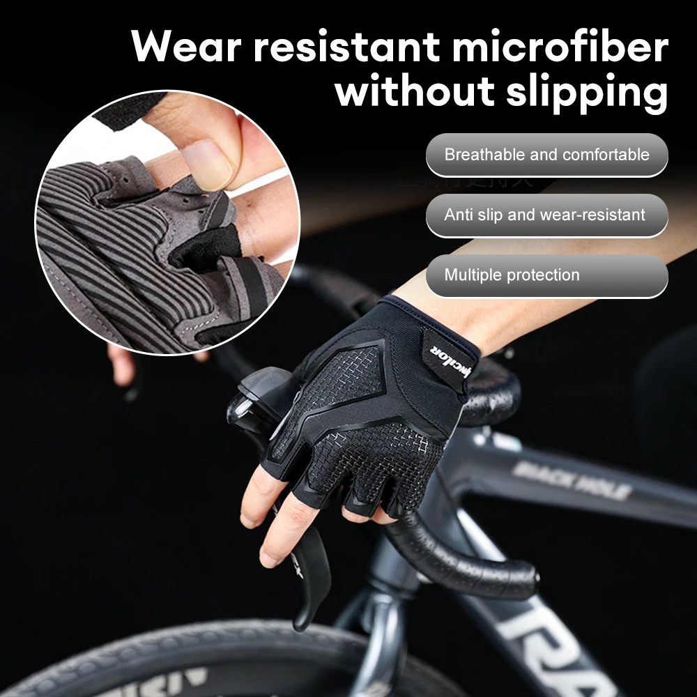 

Спортивные велосипедные перчатки, АМОРТИЗИРУЮЩИЕ НЕСКОЛЬЗЯЩИЕ дышащие велосипедные перчатки с подкладкой на полпальца для мужчин и женщин, оборудование для верховой езды