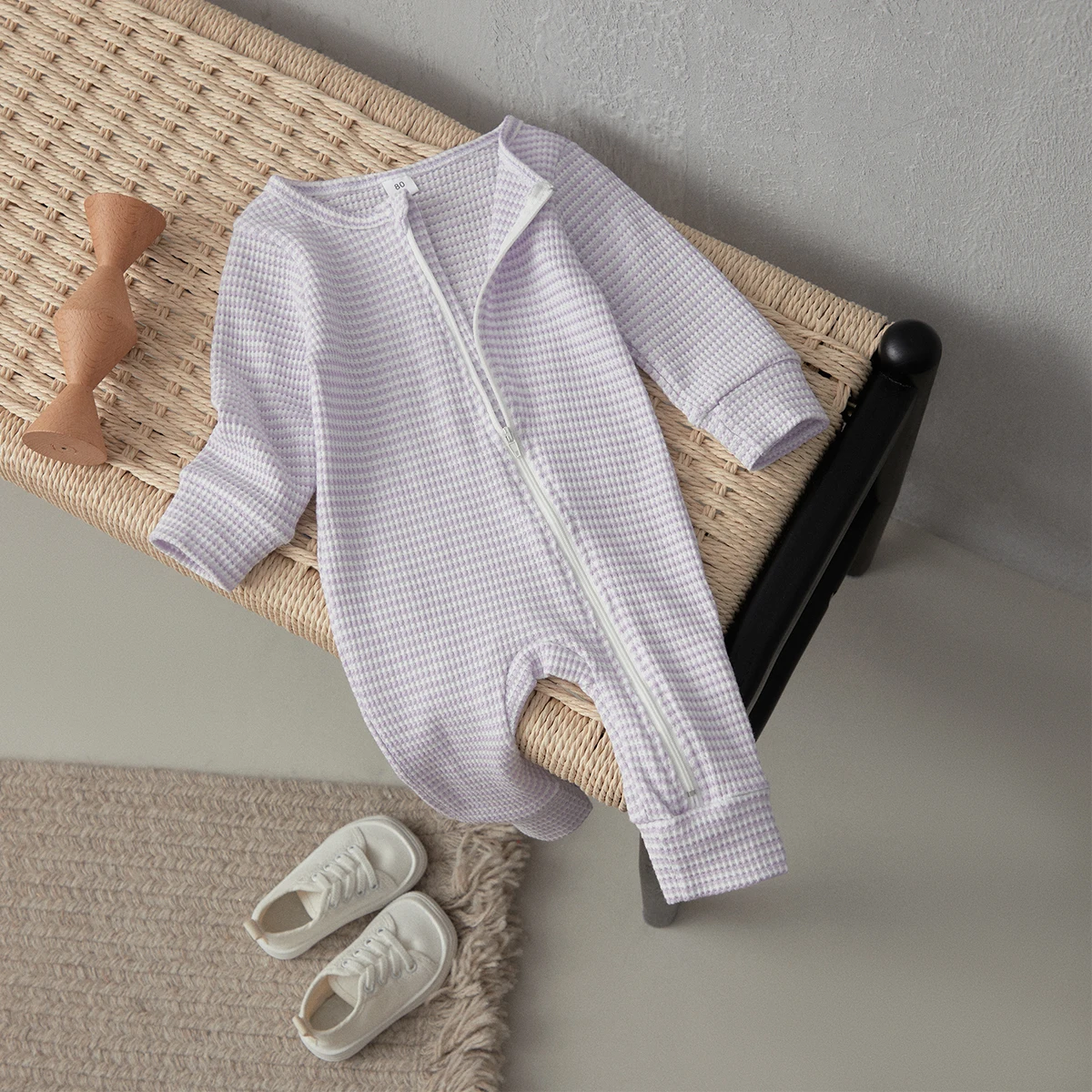 BeQeuewll Baby Girls Waffle Rompers Stripe Crew Neck Long Sleeve Infant Jumpsuits Fall Toddler Clothes Bodysuits For 0-18 Months
BeQeuewll Baby Girls Waffle Rompers Stripe Crew Neck Long Sleeve Infant Jumpsuits Fall Toddler Clothes Bodysuits For 0-18 Months