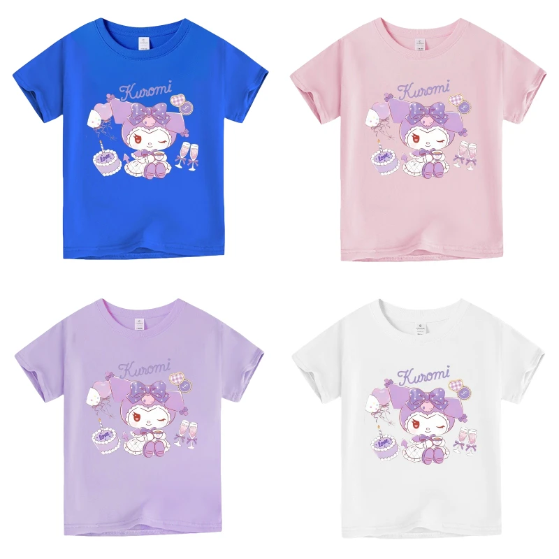 New Sanrio Kulomi Children's Cartoon Short Sleeve T-Shirt Loose Soft Comfortable Trend Anime Kawaii Children's Toy Girl Gift
New Sanrio Kulomi Children's Cartoon Short Sleeve T-Shirt Loose Soft Comfortable Trend Anime Kawaii Children's Toy Girl Gift
