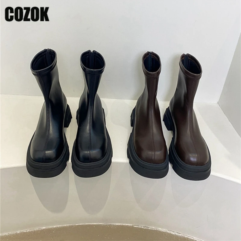 Gothic Ankle Boots Women's Motorcycle Punk Female Mid Heels Platform New 2023 Ladies Zipper Chunky Shoes Pumps Thick Sole Casual
Gothic Ankle Boots Women's Motorcycle Punk Female Mid Heels Platform New 2023 Ladies Zipper Chunky Shoes Pumps Thick Sole Casual