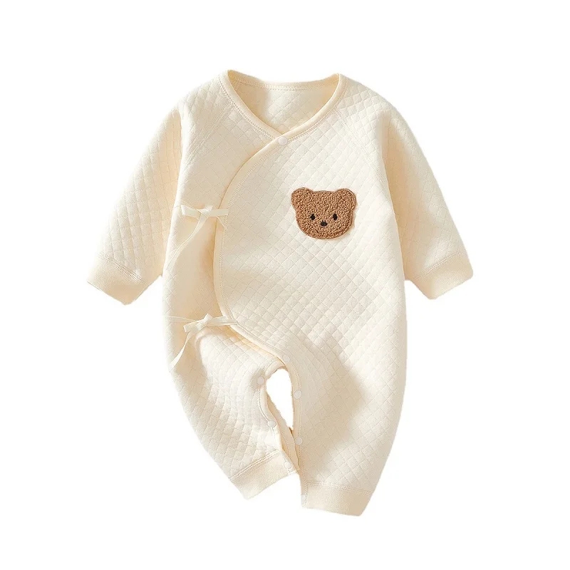 

Baby one-piece clothes pure cotton newborn pajamas male female baby rompers long sleeved crawling clothing Infant Jumpsuits