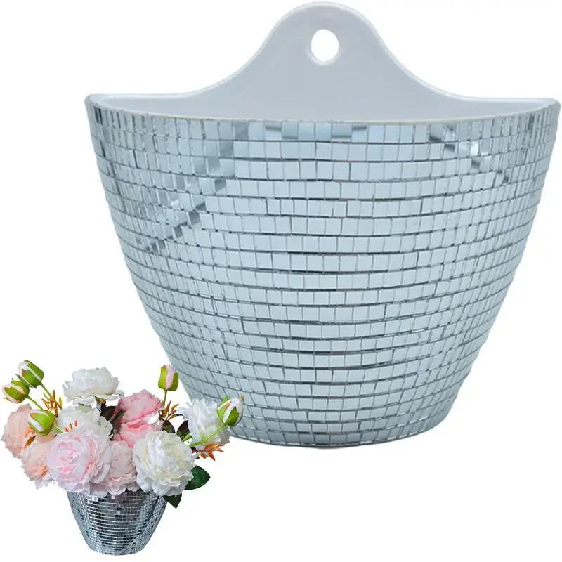 Disco Ball Creative Round Flowerpot Mirror Disco Ball Flower Pot Plant Pots For Indoor Plants Vase Ornaments Party Decoration
Disco Ball Creative Round Flowerpot Mirror Disco Ball Flower Pot Plant Pots For Indoor Plants Vase Ornaments Party Decoration