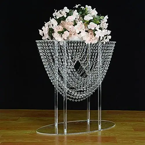 

24'' Tall Wedding Centerpiece Table Decoration Acrylic Clear Flower Stand Display Rack for Event Party Decoration