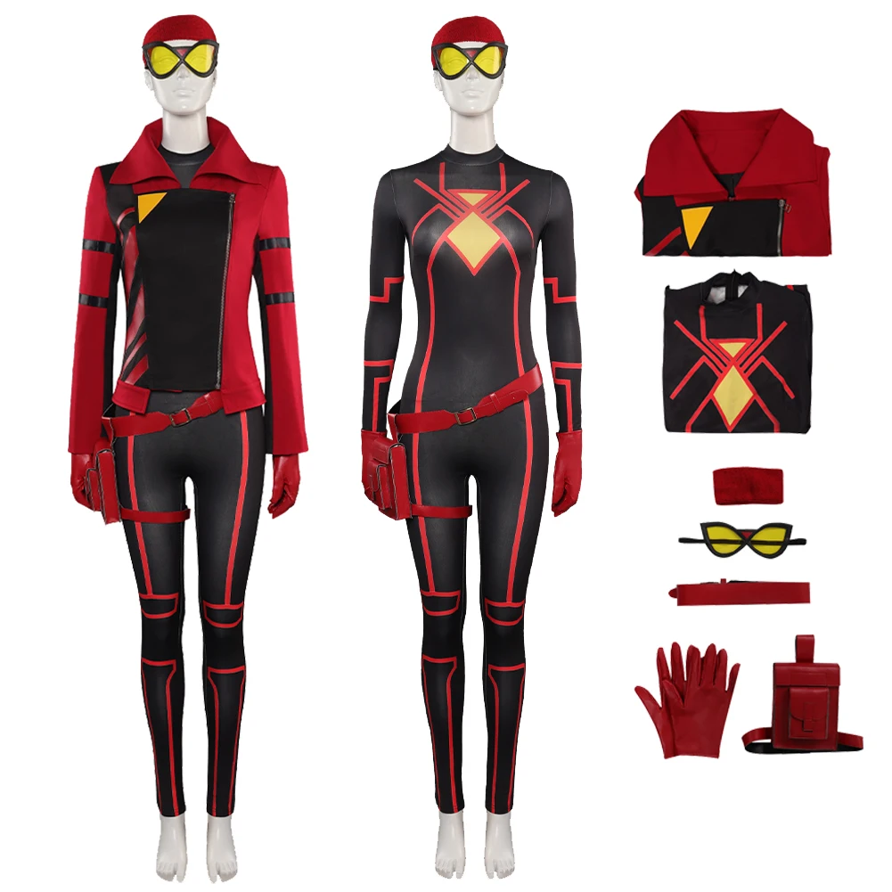 Jessica Drew Cosplay Jumpsuit Coat Blindfold Costume Outfits Halloween Carnival Party Disguise RolePlay Suit Female Women Adult
Jessica Drew Cosplay Jumpsuit Coat Blindfold Costume Outfits Halloween Carnival Party Disguise RolePlay Suit Female Women Adult