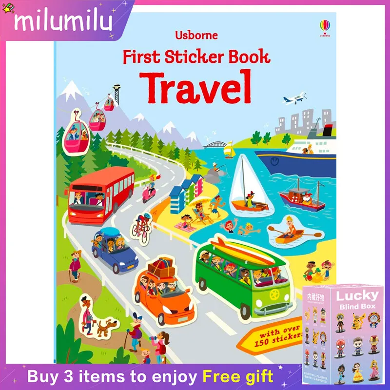 MiluMilu Usborne Original Popular Education Books First Sticker Book Travel Colouring English Activity Picture For Kids
MiluMilu Usborne Original Popular Education Books First Sticker Book Travel Colouring English Activity Picture For Kids