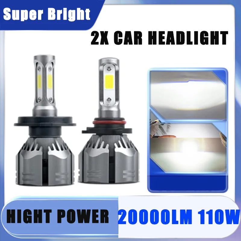 2X Car Headlight H4 H1 H11 H3 H7 HB3 R11 20000LM 110W High Low Beam 9005/HB3 9006/HB4 Bulbs White 12V Led Lights Auto Fog Light
2X Car Headlight H4 H1 H11 H3 H7 HB3 R11 20000LM 110W High Low Beam 9005/HB3 9006/HB4 Bulbs White 12V Led Lights Auto Fog Light