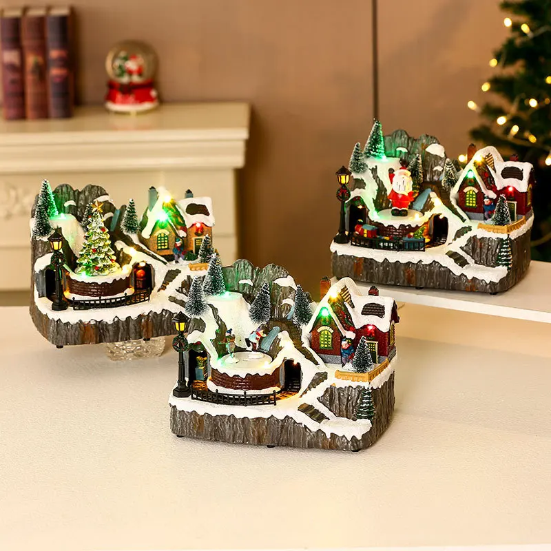 2023 Christmas Light Up Snow House Statue Ornament Rotatable Music Village Sculpture Suitable for Home Bar Store Decoration Gift
2023 Christmas Light Up Snow House Statue Ornament Rotatable Music Village Sculpture Suitable for Home Bar Store Decoration Gift