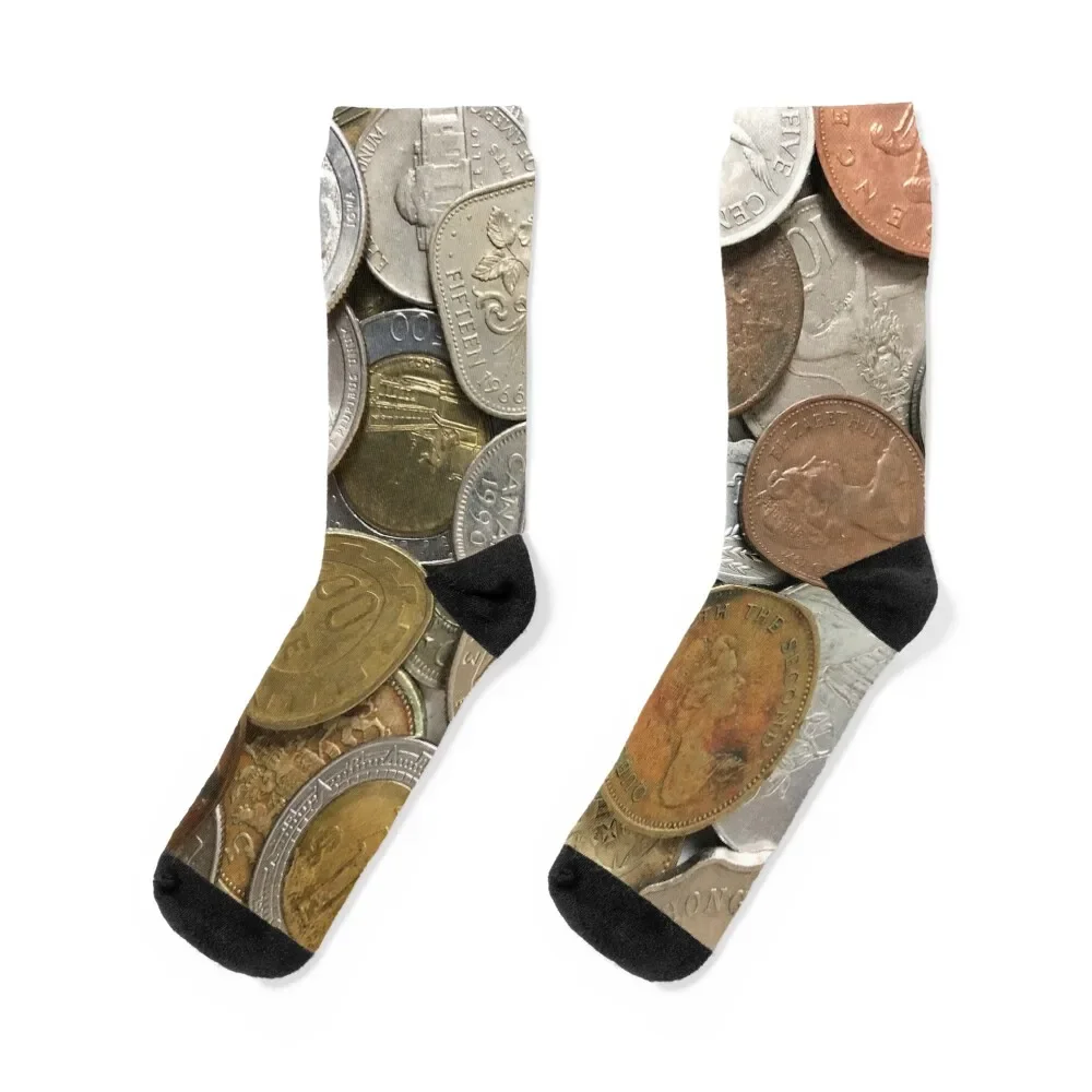 

Numismatist Gifts For Coin Collectors International Coins Socks man christmas gift Socks For Man Women's