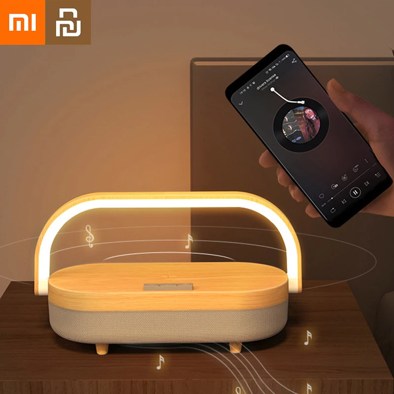 Xiaomi Youpin LED Night Light Bedside Light Mobile Phone Wireless Charging Music Desk Lamp Smart Bluetooth Speaker Phone Holder 
Xiaomi Youpin LED Night Light Bedside Light Mobile Phone Wireless Charging Music Desk Lamp Smart Bluetooth Speaker Phone Holder