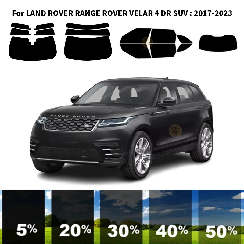 

Нанокерамическая Автомобильная УФ-пленка Precut для окон, автомобильная оконная пленка для LAND ROVER RANGE ROVER VELAR 4 DR SUV 2017-2023