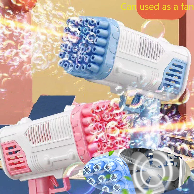 Bubble Gun Electric Automatic Soap Rocket Bubbles Machine Kids Portable Outdoor Party Toy LED Light Blower Toys Children Gifts
Bubble Gun Electric Automatic Soap Rocket Bubbles Machine Kids Portable Outdoor Party Toy LED Light Blower Toys Children Gifts