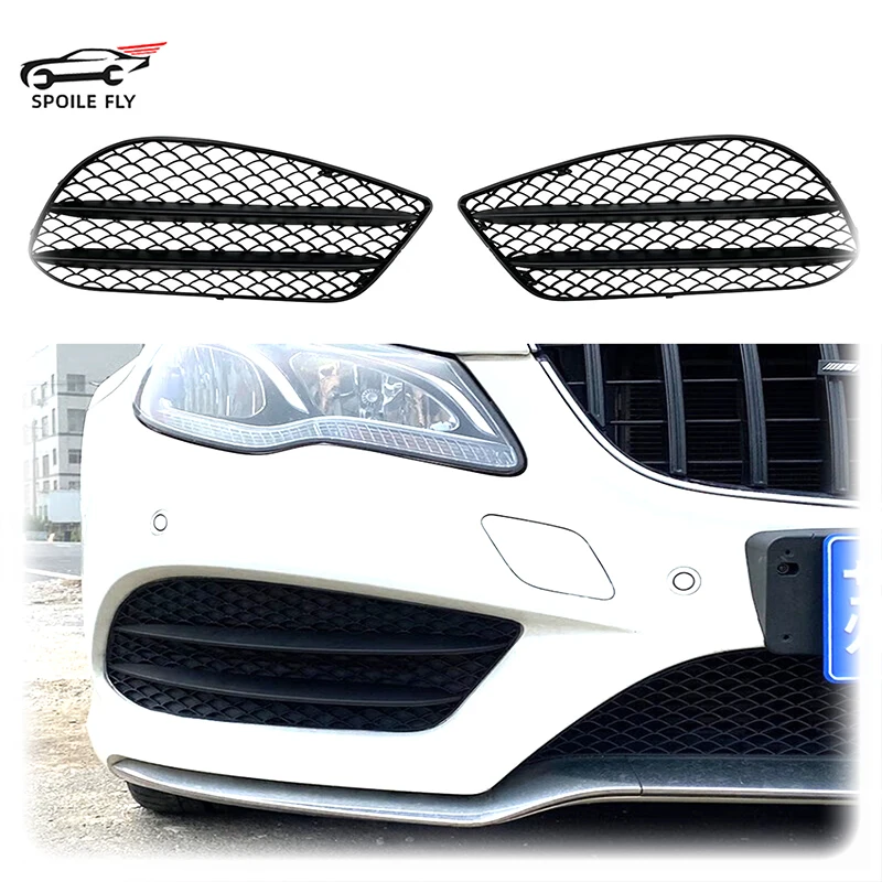 

For Benz E-Class Sedan E Coupe A207 C207 2013 2014 2015 2016 AMG Air Grille Net Modification Car Sticker Glossy Black Body Kit