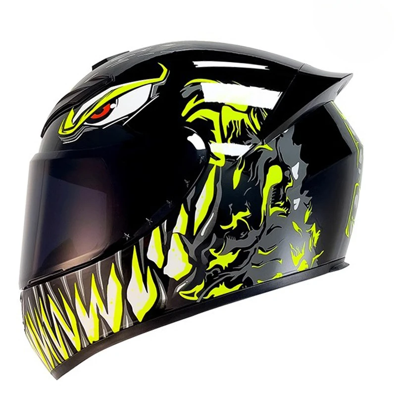 Decal Full Face Motorcycle Helmet DIY Venom Contest Motocross Karting Road Bike MTB Helmets Cycling Bicycle Safety Hat
Decal Full Face Motorcycle Helmet DIY Venom Contest Motocross Karting Road Bike MTB Helmets Cycling Bicycle Safety Hat