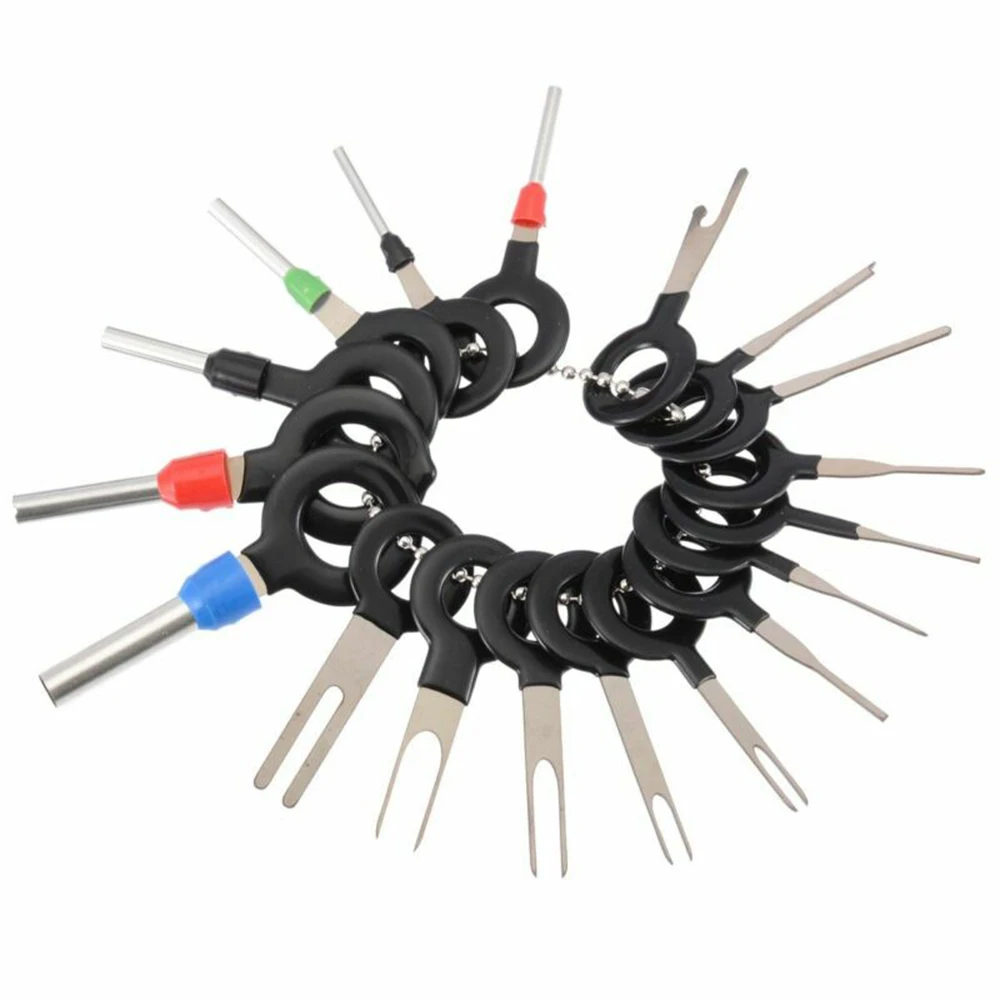 18 Pcs Car Electrical Wire Crimp Iron Tools Automotive Plug Terminal Remove Tool Set Key Pin Universal SUV Pickup Trucks
18 Pcs Car Electrical Wire Crimp Iron Tools Automotive Plug Terminal Remove Tool Set Key Pin Universal SUV Pickup Trucks