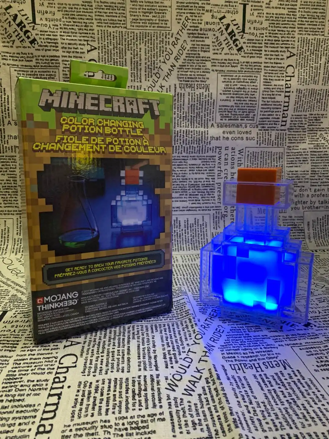 Color Changing Potion Bottle Lights Up and Switches Between 8 Different Colors Shake Control Night Lamp Toy
Color Changing Potion Bottle Lights Up and Switches Between 8 Different Colors Shake Control Night Lamp Toy