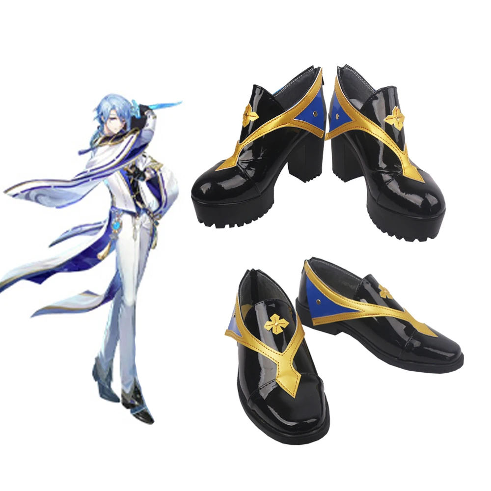 Game Kamisato Ayato Cosplay Shoes Genshin Impact Black PU Leater Boot Adult Halloween Carnival Party Costumes Props
Game Kamisato Ayato Cosplay Shoes Genshin Impact Black PU Leater Boot Adult Halloween Carnival Party Costumes Props