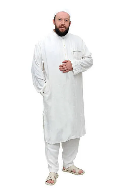 IQRAH мужской льняной Fistan белый-02-1150
IQRAH мужской льняной Fistan белый-02-1150