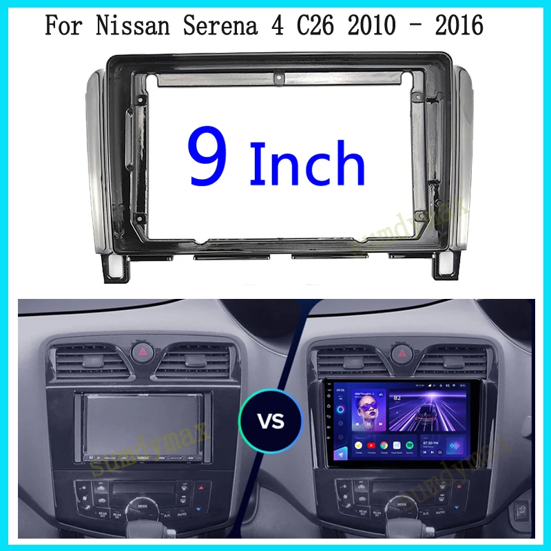 Автомобильный радиоприемник 9 дюймов, 2 Din, рамка для Nissan сирена C26 2010-2016, Android, комплект радиоприборной панели, лицевая панель, рамка
Автомобильный радиоприемник 9 дюймов, 2 Din, рамка для Nissan сирена C26 2010-2016, Android, комплект радиоприборной панели, лицевая панель, рамка