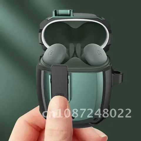 Shockproof Anti-drop Armor Earphones Protective Case Creative Switch Buckle Wireless Headset Cover Fit For Google Pixel Buds 2
Shockproof Anti-drop Armor Earphones Protective Case Creative Switch Buckle Wireless Headset Cover Fit For Google Pixel Buds 2