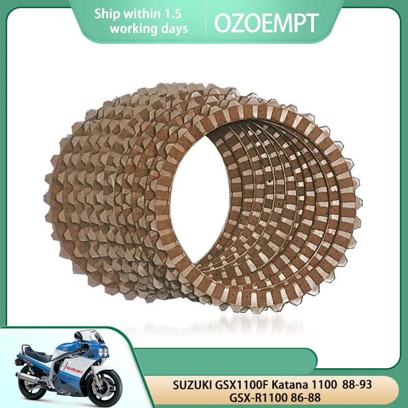 OZOEMPT Fibrous Clutch plate Apply to SUZUKI GSX1100F Katana 1100 88-93 GSX-R1100 86-88
OZOEMPT Fibrous Clutch plate Apply to SUZUKI GSX1100F Katana 1100 88-93 GSX-R1100 86-88