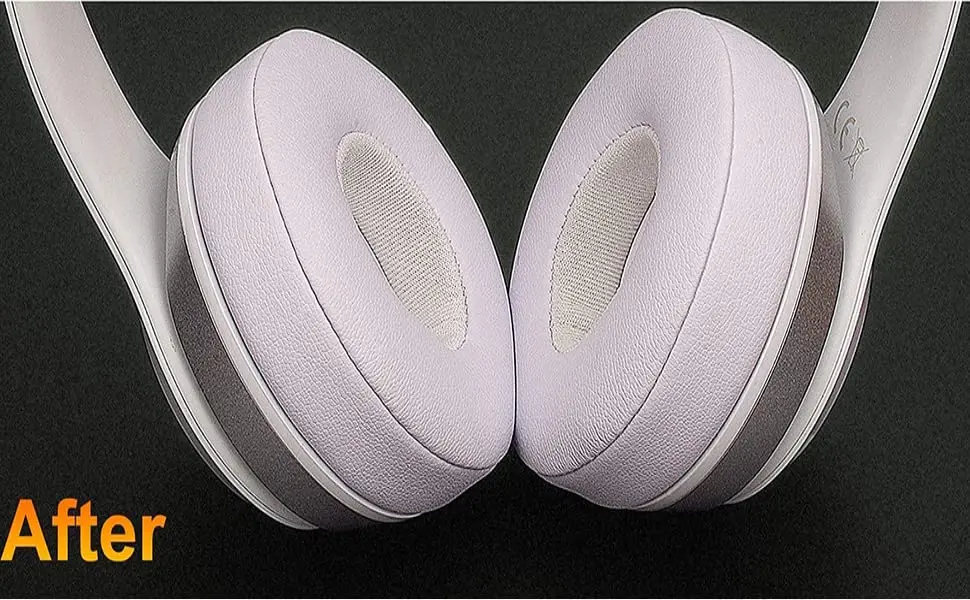 Earpads Cushions Replacement for Beats Solo 2 & Solo 3 Wireless On-Ear Headphones, Ear Pads with Soft Protein Leather Earpads Cushions Replacement for Beats Solo 2 & Solo 3 Wireless On-Ear Headphones, Ear Pads with Soft Protein Leather