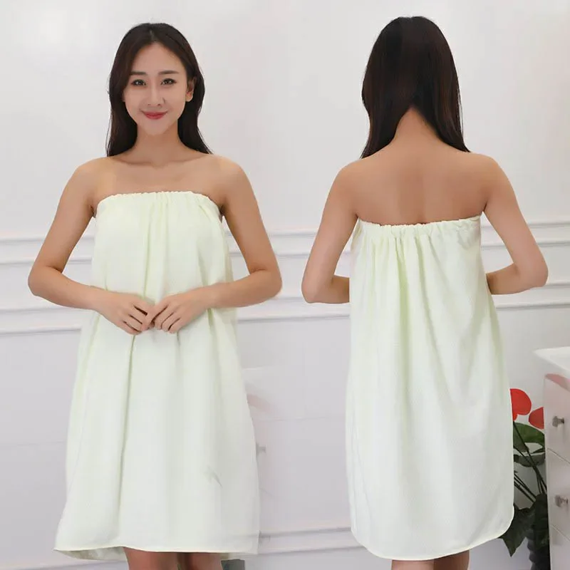 

Absorbent Portable Microfiber Bath Towel Fast Drying Beach Spa Bathrobes Boob Tube Top Sauna Clothes Skirt