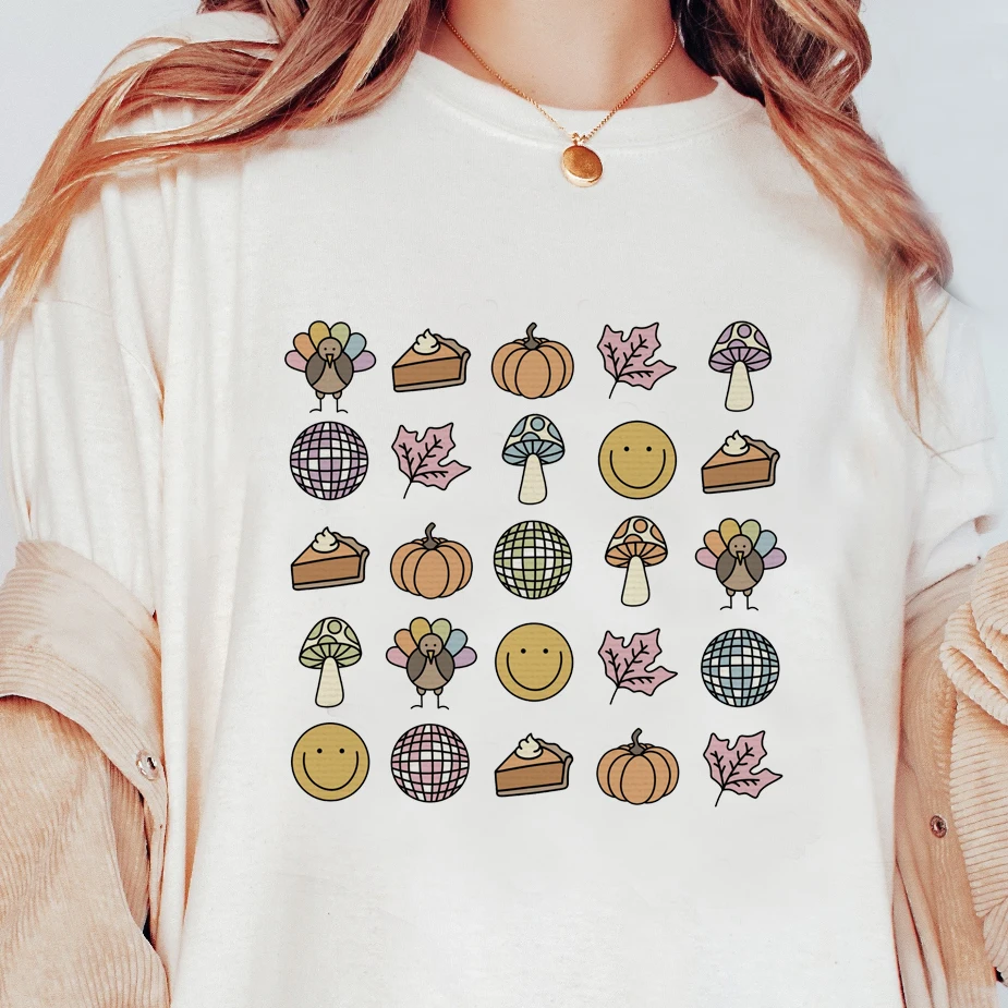 Women's Pumpkin Pattern Top T-shirt Fashion Summer Printing Casual Style 90s Short Sleeve Clothing White T-shirt Halloween T-shi
Women's Pumpkin Pattern Top T-shirt Fashion Summer Printing Casual Style 90s Short Sleeve Clothing White T-shirt Halloween T-shi