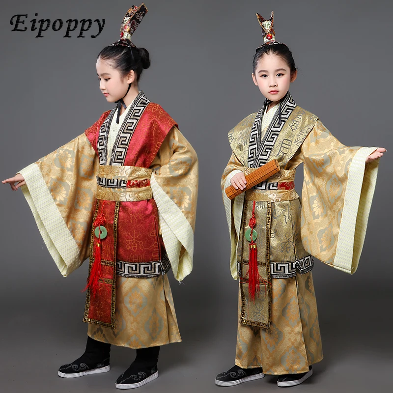 

.Children's Costume Hanfu Boys Perform Costumes Qin Hanfu Taizi Tang Dynasty Sinology Photography Photography Photo