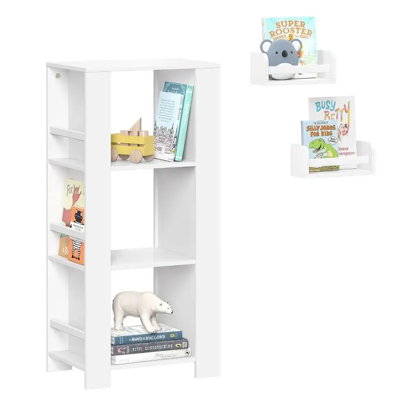 White Kids' Book Nook Cubby Storage Tower with 2 Bonus 10'' Floating Wall Bookshelves for Whimsical Reading Spaces
White Kids' Book Nook Cubby Storage Tower with 2 Bonus 10'' Floating Wall Bookshelves for Whimsical Reading Spaces