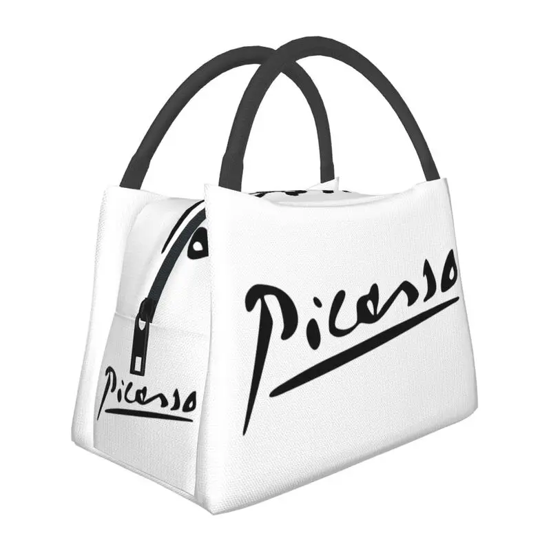 Pablo Picasso Signature Thermal Insulated Lunch Bag Animal Sketches Portable Lunch Tote for Outdoor Camping Travel Meal Food Box
Pablo Picasso Signature Thermal Insulated Lunch Bag Animal Sketches Portable Lunch Tote for Outdoor Camping Travel Meal Food Box