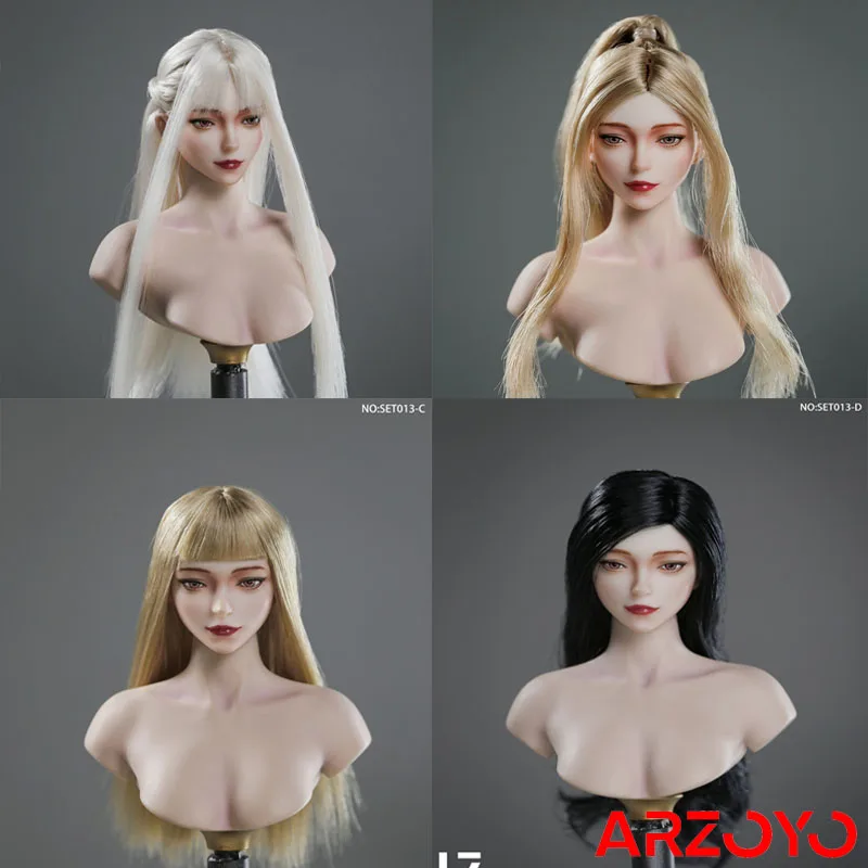2023 Q4 LZ TOYS SET013 1/6 Female Long Hair Head Sculpt Carving Model Fit 12'' TBL PH Worldbox White Soldier Action Figure Body
2023 Q4 LZ TOYS SET013 1/6 Female Long Hair Head Sculpt Carving Model Fit 12'' TBL PH Worldbox White Soldier Action Figure Body