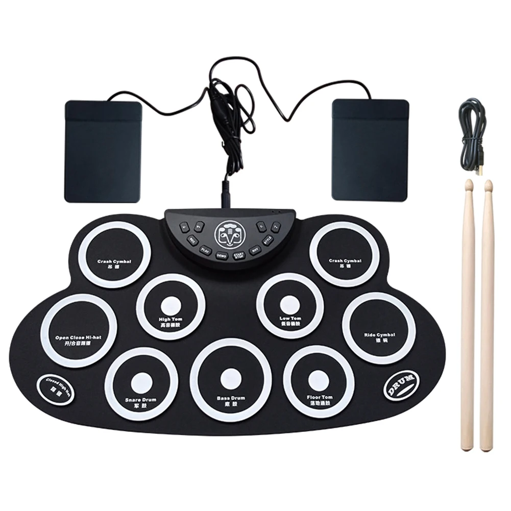 Hand Roll Drum Portable Electronic Drum for Outdoor Electronic Drum Percussion Instrument Music Equipment Accessories
Hand Roll Drum Portable Electronic Drum for Outdoor Electronic Drum Percussion Instrument Music Equipment Accessories
