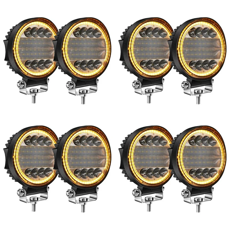 NEW-8Pcs 4 Inch LED Work Light Combo Spot Flood Off Road Driving Amber Fog Lamp
NEW-8Pcs 4 Inch LED Work Light Combo Spot Flood Off Road Driving Amber Fog Lamp