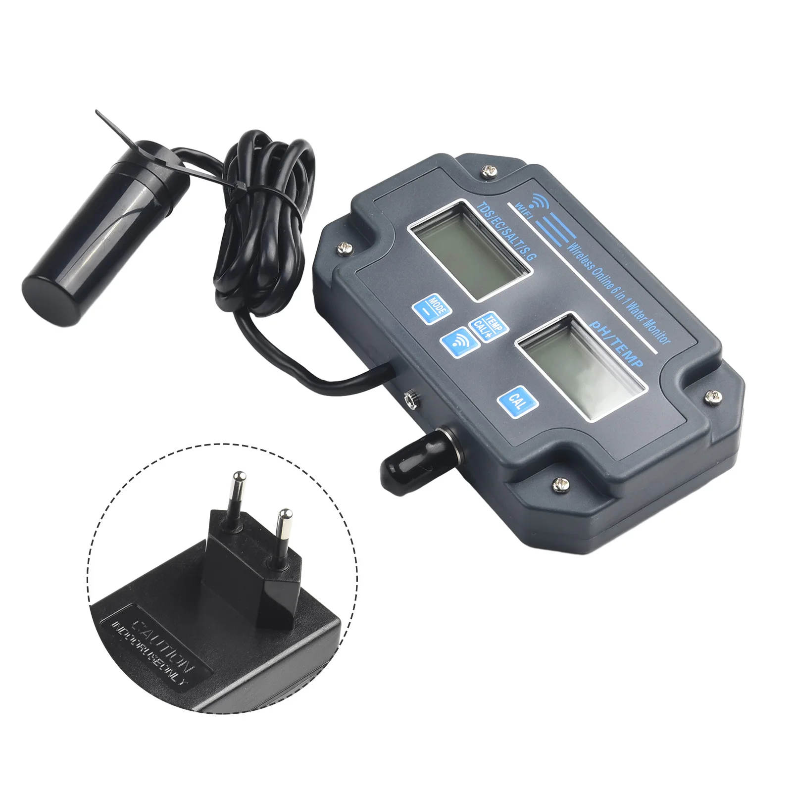 Tank Tester Water Quality Tester 6 In 1 Aquarium Quality Meter PH EC Temp Meter Tuya APP Control Water Quality Tester
Tank Tester Water Quality Tester 6 In 1 Aquarium Quality Meter PH EC Temp Meter Tuya APP Control Water Quality Tester
